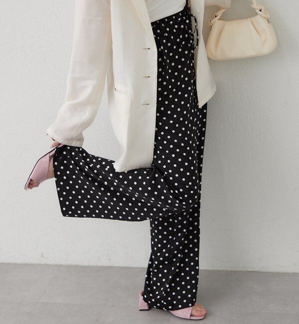  「ドットWベルトパンツ」|チノ|