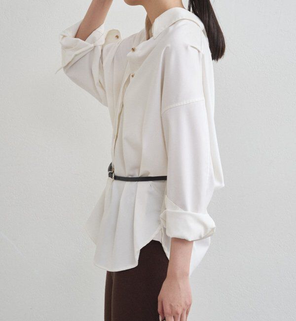  「サテンBIGシャツ」|シャツ・ブラウス|