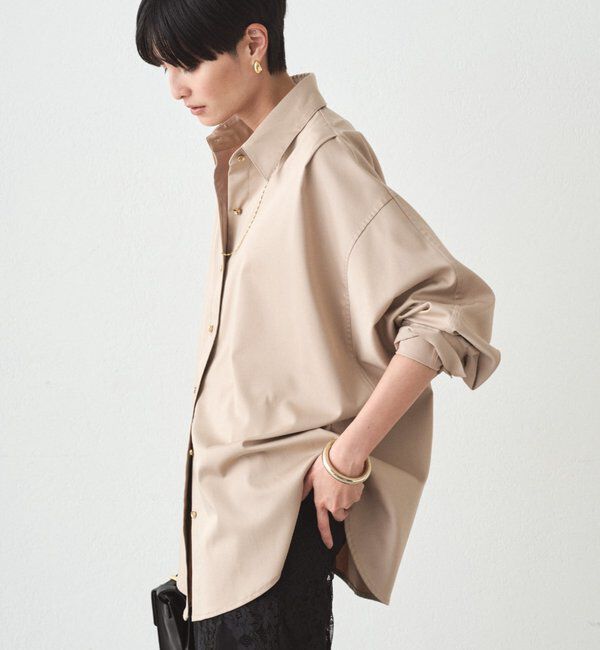  「サテンBIGシャツ」|シャツ・ブラウス|