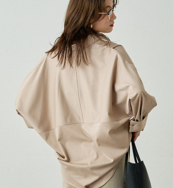  「サテンBIGシャツ」|シャツ・ブラウス|