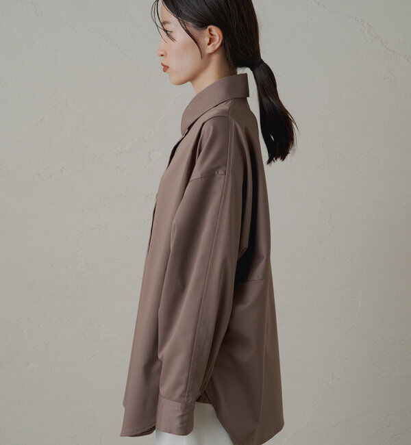  「サテンBIGシャツ」|シャツ・ブラウス|