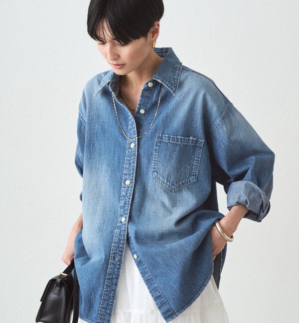  「【JAPAN MADE】BASICデニムシャツ」|シャツ・ブラウス|