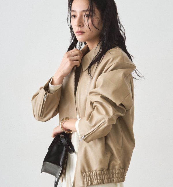  「フェイクレザージャケット」|ベスト・ジレ|