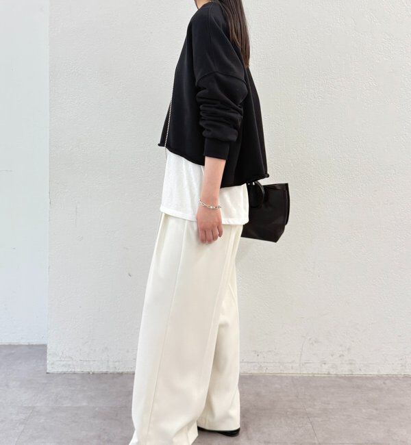  「スキッパーショートスウェット」|Tシャツ・カットソー|