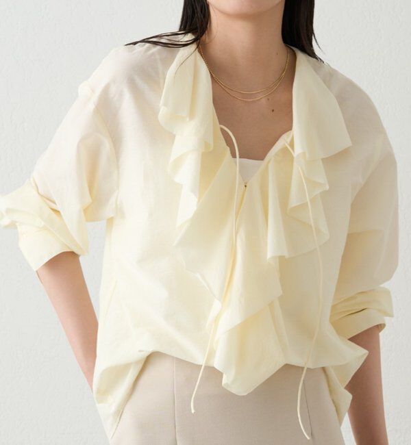  「フリルカラーブラウス」|シャツ・ブラウス|