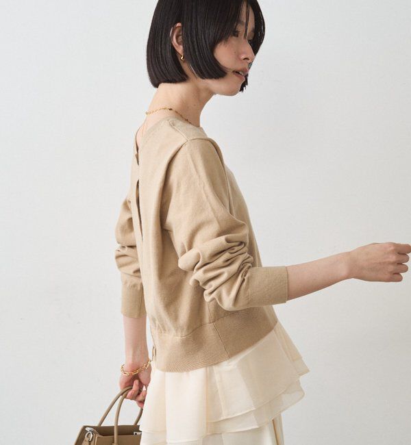  「ペプラムニットカーデ」|ニット・セーター|