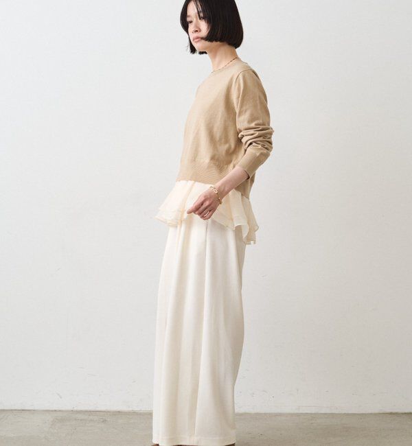  「ペプラムニットカーデ」|ニット・セーター|