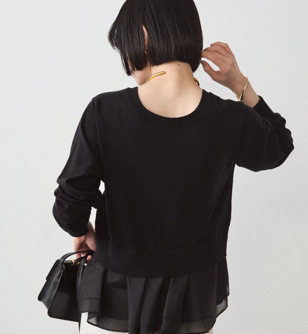  「ペプラムニットカーデ」|ニット・セーター|