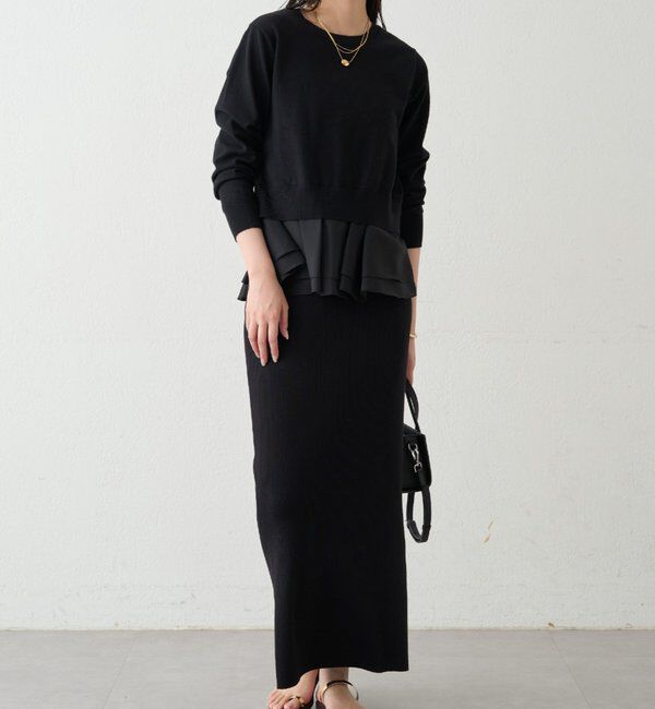  「ペプラムニットカーデ」|ニット・セーター|