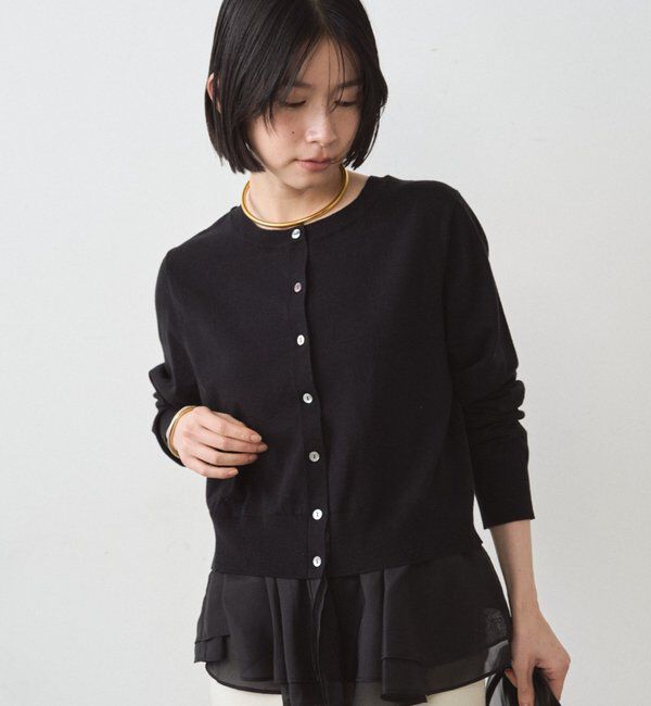  「ペプラムニットカーデ」|ニット・セーター|