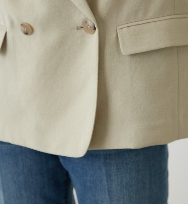  「麻調合繊ジャケット」|テーラードジャケット|