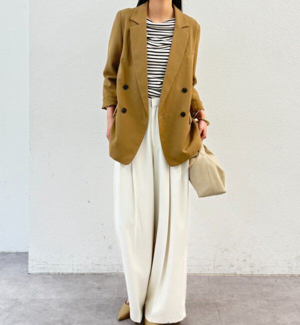  「麻調合繊ジャケット」|テーラードジャケット|