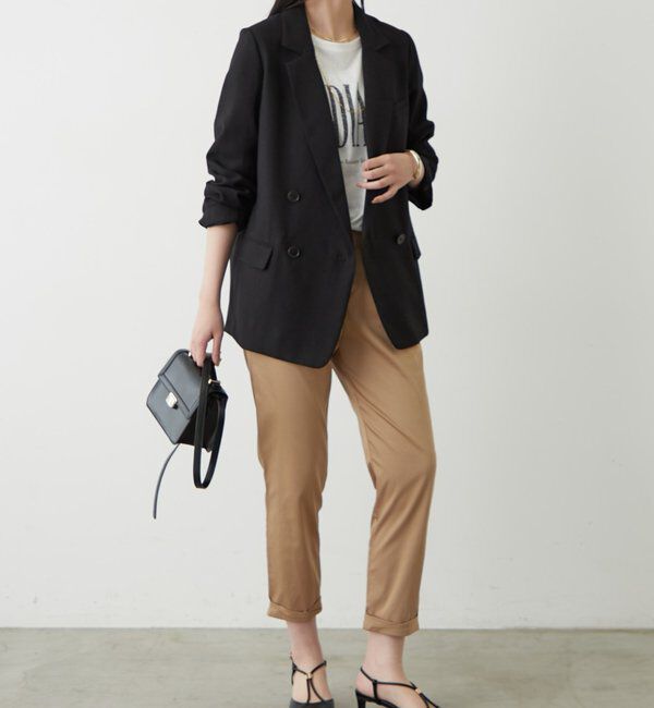  「麻調合繊ジャケット」|テーラードジャケット|