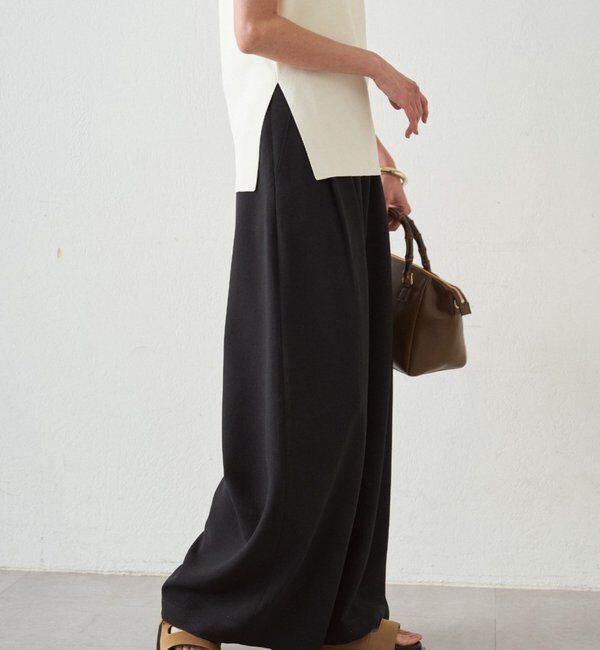  「タックワイドルーズパンツ」|チノ|