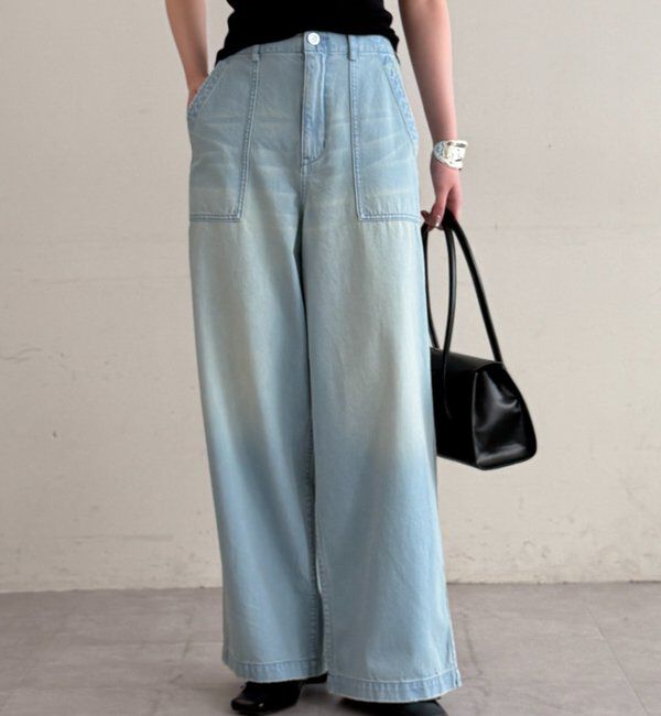  「ベイカーデニムパンツ」|デニム|