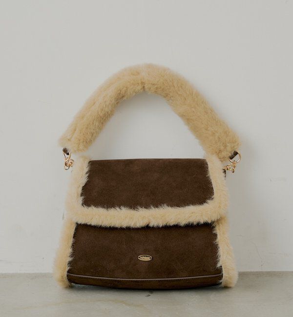  「ファーハンドルフラップバッグ」|ショルダー・メッセンジャー|