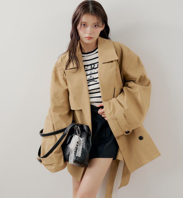  「【5色展開】ロゴ刺繍リブニット」|ニット・セーター|