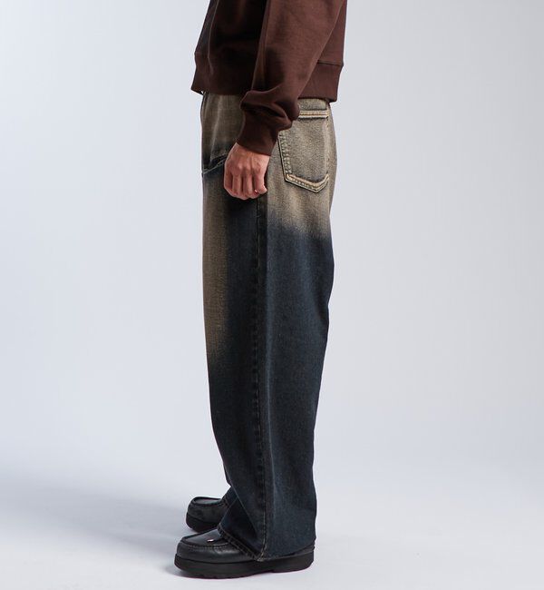  「《UNISEX / サイズ展開あり》スラッシュポケットブラストワイドデニム」|デニム|