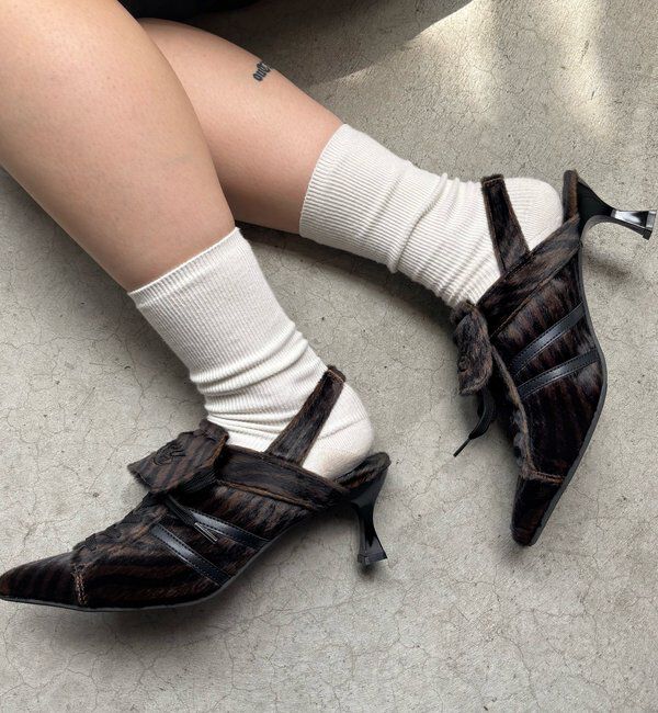  「【SLOPPY】スニーカーミュール」|スニーカー|ブラウンその他1