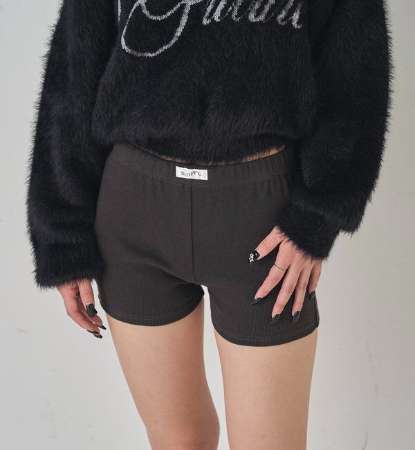  「【SLOPPY/スロッピー】リブショートパンツ」|チノ|