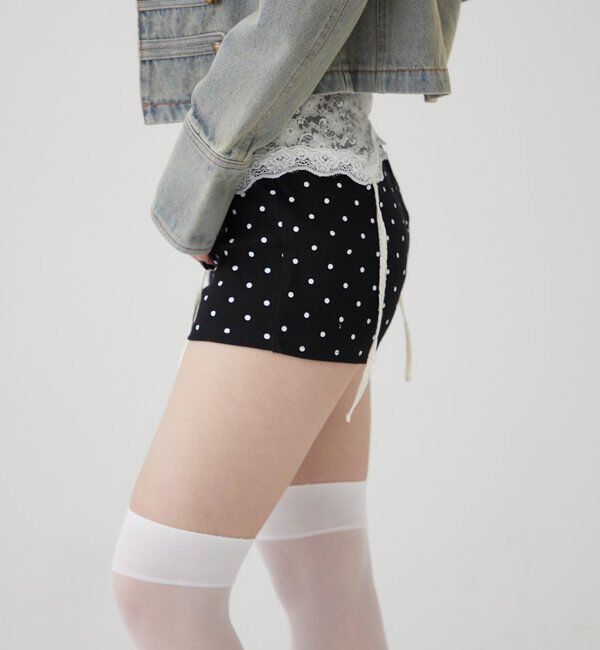  「【SLOPPY/スロッピー】リブショートパンツ」|チノ|