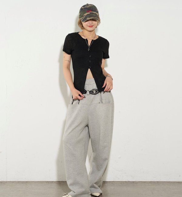  「シアーナロー半袖カーディガン」|Tシャツ・カットソー|