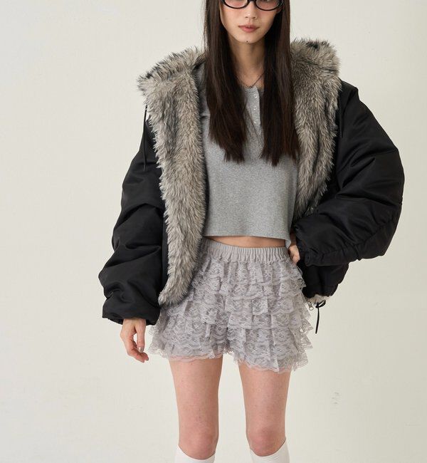  「【お気に入りNO.1】2WAY リバーシブルファーブルゾン」|ブルゾン・スタジャン|