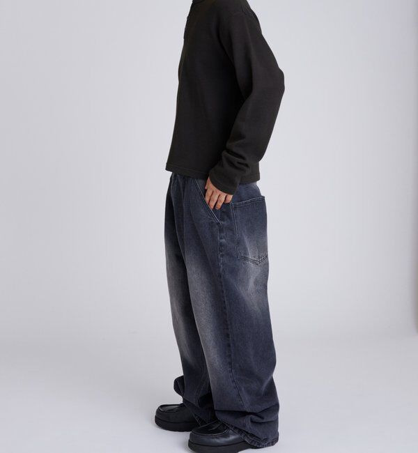  「【UNISEX】Sourcreamワッフルヘンリーネックトップス」|Tシャツ・カットソー|