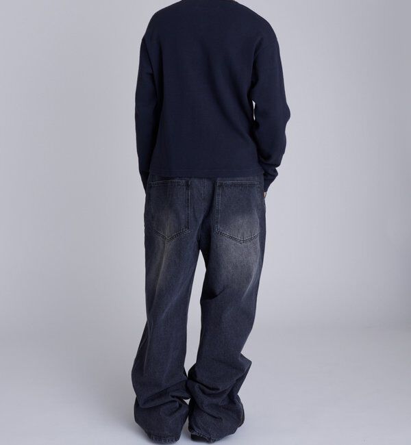  「【UNISEX】Sourcreamワッフルヘンリーネックトップス」|Tシャツ・カットソー|