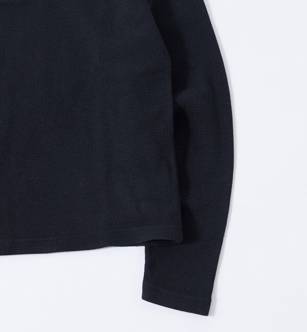  「【UNISEX】Sourcreamワッフルヘンリーネックトップス」|Tシャツ・カットソー|