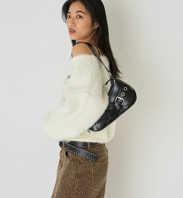  「シャギーロゴオフショルニット」|ニット・セーター|