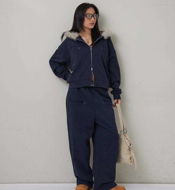  「スラッシュポケットファーパーカー」|パーカー|