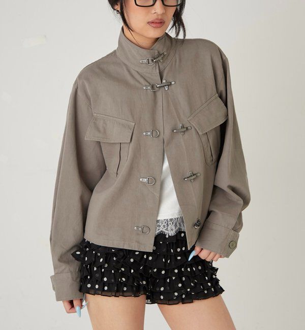  「ファイヤーマンミリタリーシャツジャケット」|ブルゾン・スタジャン|