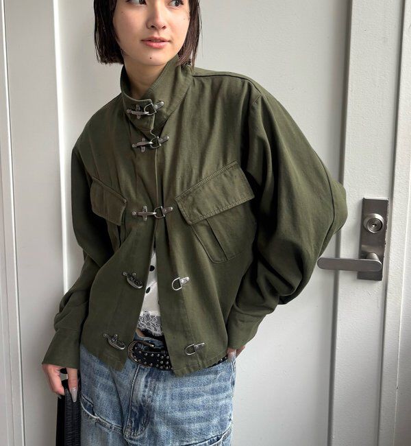  「ファイヤーマンミリタリーシャツジャケット」|ブルゾン・スタジャン|