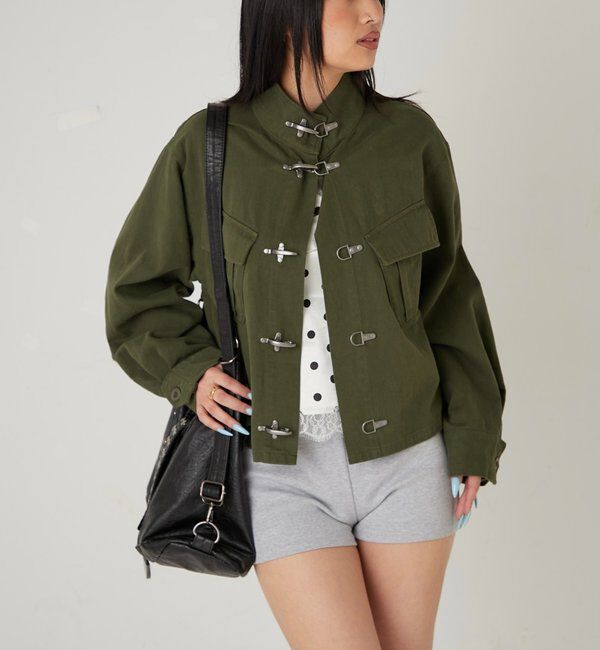  「ファイヤーマンミリタリーシャツジャケット」|ブルゾン・スタジャン|