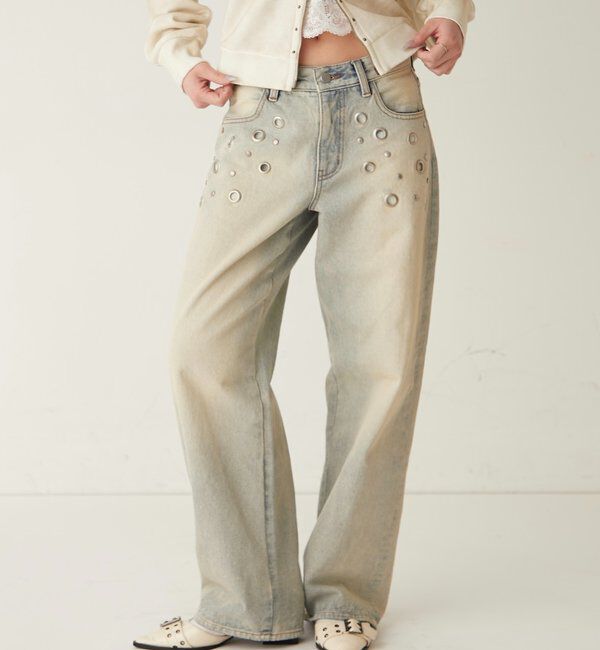  「アイレットローライズデニム」|デニム|