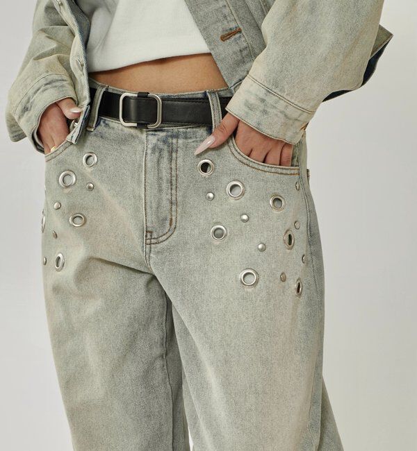  「アイレットローライズデニム」|デニム|