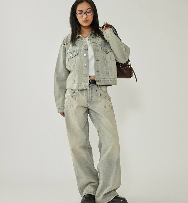  「アイレットローライズデニム」|デニム|