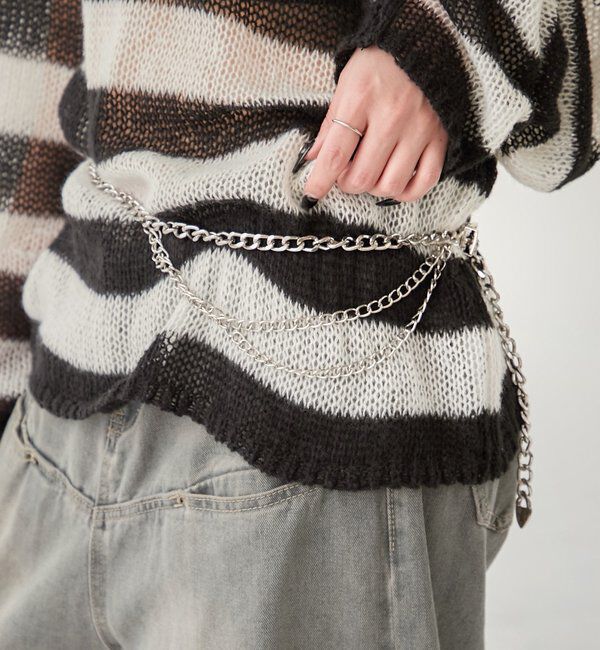  「チェーンベルト」|ベルト|シルバー