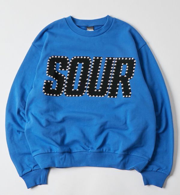  「【UNISEX】Sourcream スタッズクルースウェット」|Tシャツ・カットソー|ブルー