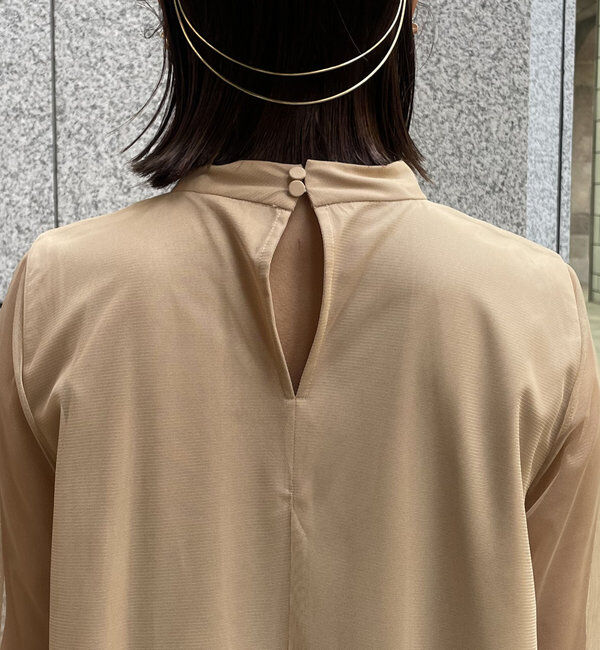  「【オケージョン/サイズ展開あり/人気につき再販】チュールハイネックワンピース」|ワンピース|