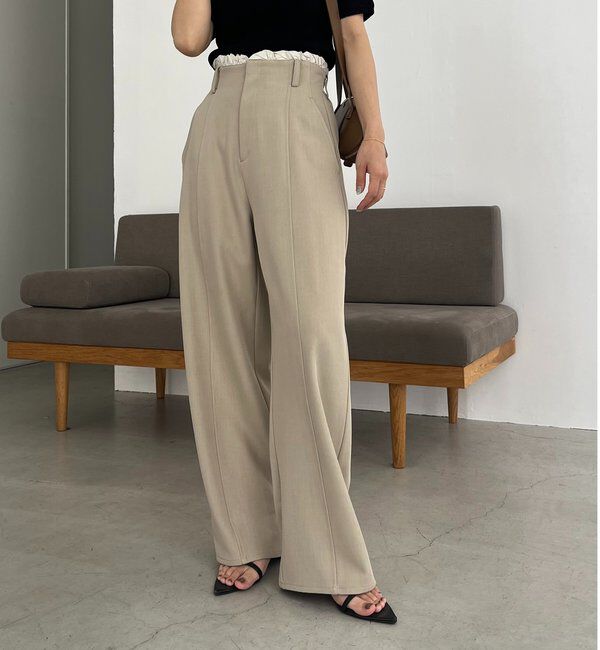  「フリルウエストパンツ」|チノ|