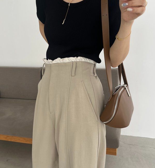  「フリルウエストパンツ」|チノ|