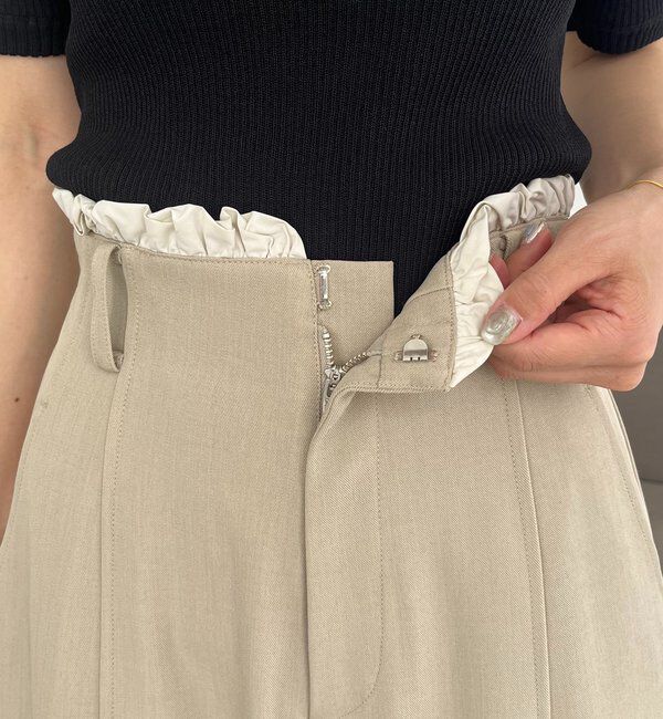  「フリルウエストパンツ」|チノ|