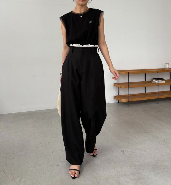  「フリルウエストパンツ」|チノ|