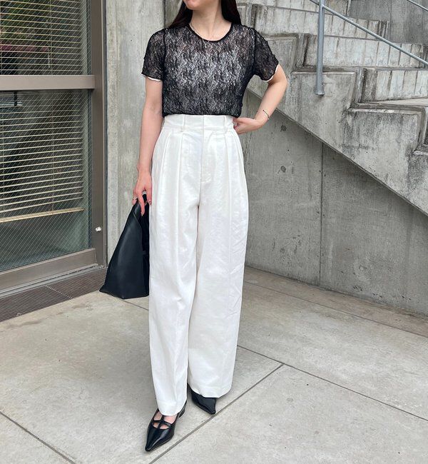  「【選べる4サイズ展開】2タックコットンパンツ」|チノ|