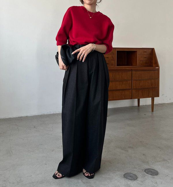  「【選べる4サイズ展開】2タックコットンパンツ」|チノ|