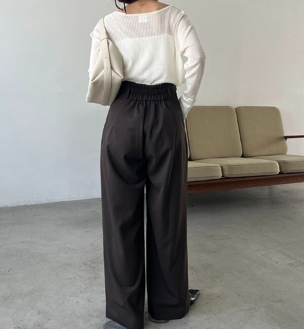  「〈C.L〉カットオフハイウエストパンツ」|チノ|