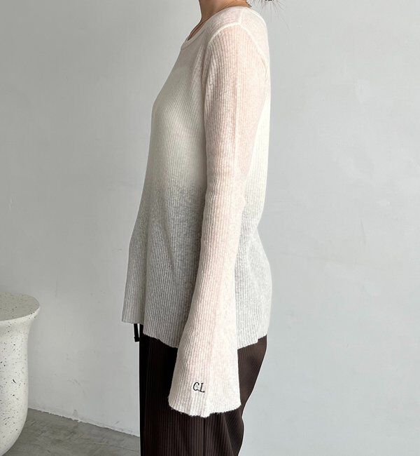 「〈C.L〉カシミアウールフレアスリーブニット」|ニット・セーター|