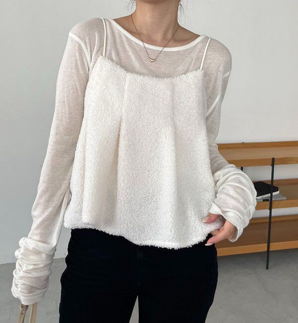  「ボアフレアキャミ」|シャツ・ブラウス|